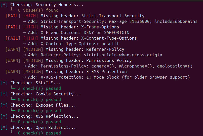 WebAudit — Web Application Security Scanner